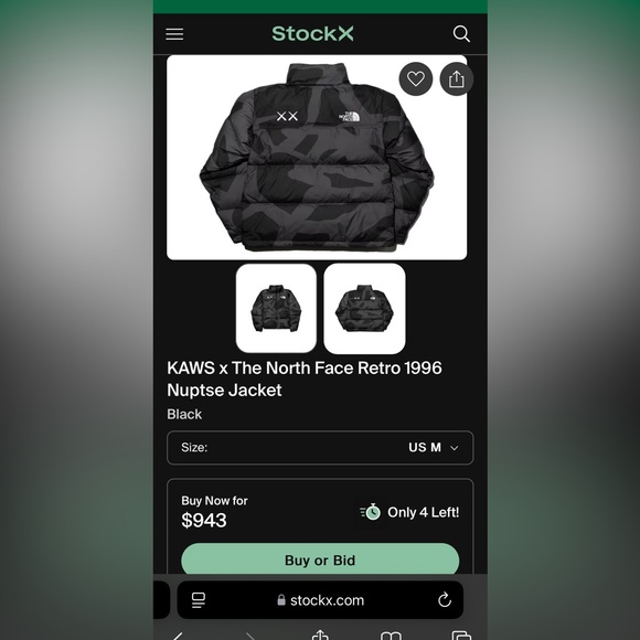 KAWS North Face Coat - Picture 5 of 10